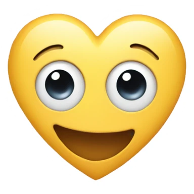 Heart with eyes and smile sticker