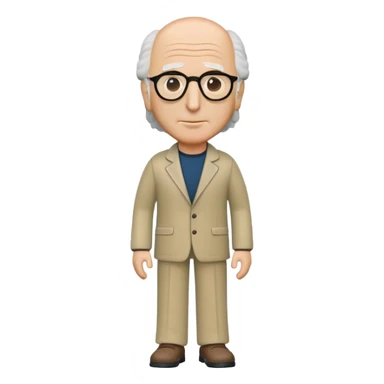 Larry David full body, funko style  sticker