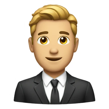 handsome man with suit sticker