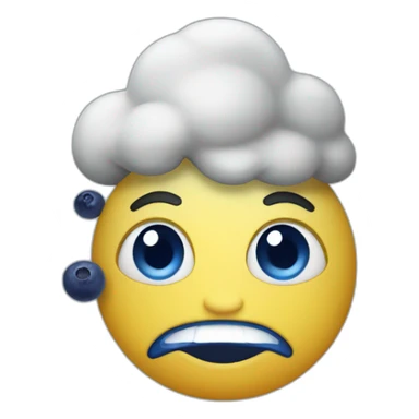 salty blueberry sticker