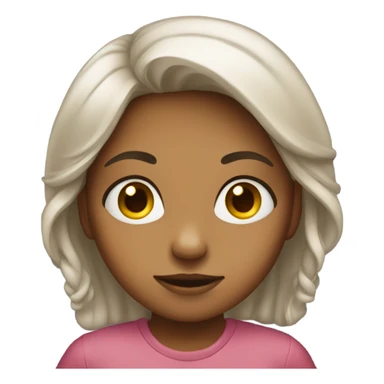 A girl side eying someone sticker