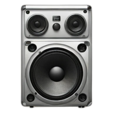 Dj sound speaker on truck sticker