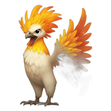 Phénix enflammé sticker