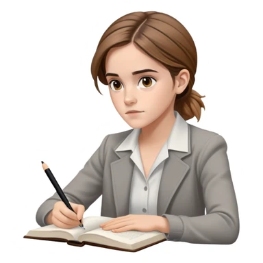 Emma Watson Studying sticker