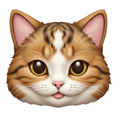 dark brown tabby and white cat upside down with eyes closed sticker