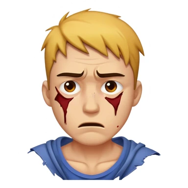 A guy getting beat up sticker