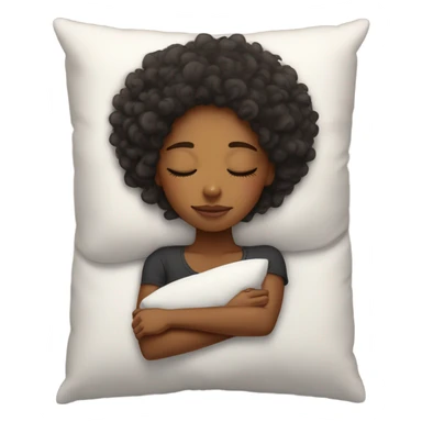 Sleeping black girl  sticker