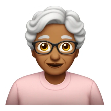 abuela sin lentes sticker
