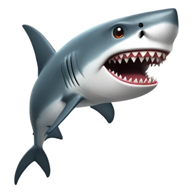 Shark with a gun sticker