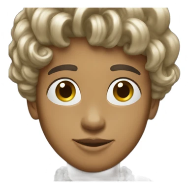 Posh-boy-with-pearl-necklace sticker