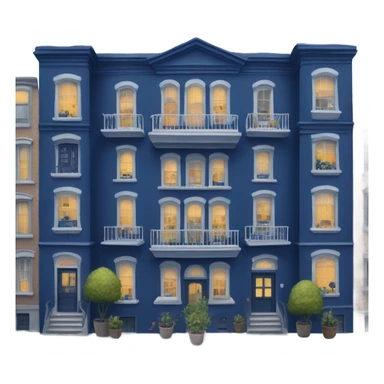 navi blue town sticker