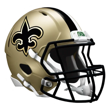 New Orleans Saints helmet sticker