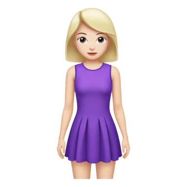 purple mini dress sticker