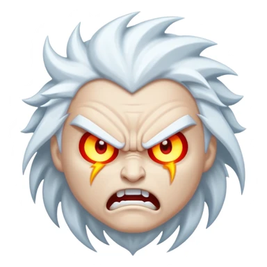 White Thunder - Very Angry - Completely White/Shades of White - Big sticker