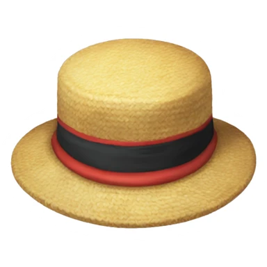 Luffy hat from one piece  sticker