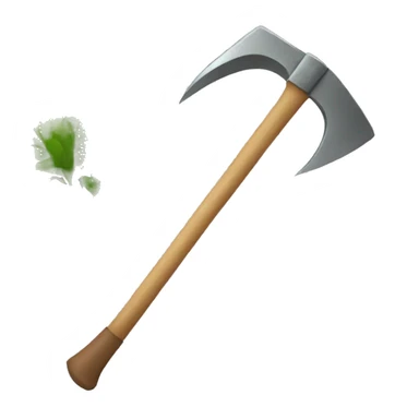 gardening pickaxe sticker