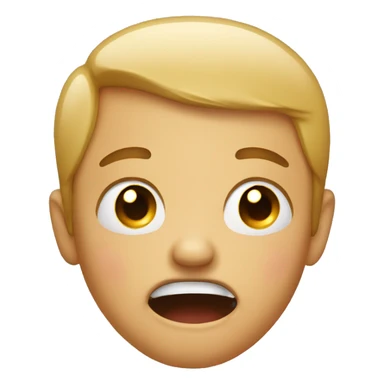 crying but tongue out sticker