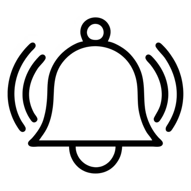 alarm icon in #edd6a0, outlined, clean, professional, vector style sticker