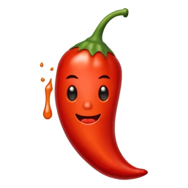 hot sauce dripping sticker
