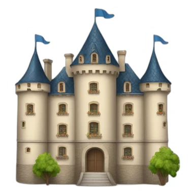 Une mami sur une château sticker