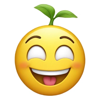 emoji smiling and kicking feet up sticker
