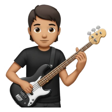 bass player sticker