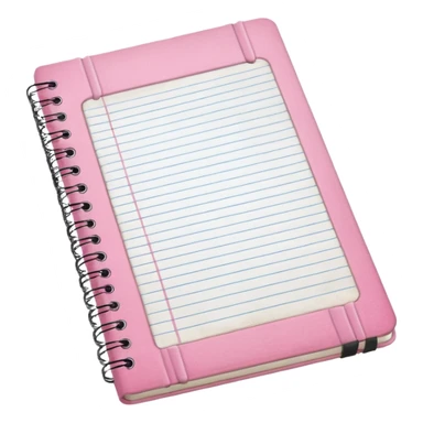 Pink notebook sticker