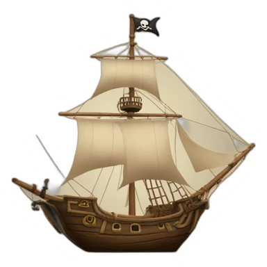 Pirate boat sticker