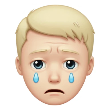 Sad emosnal boys sticker