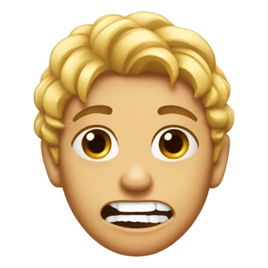 Sassy face bitting nail sticker