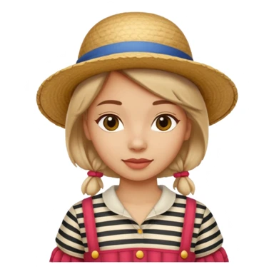 venice gondolier girl sticker