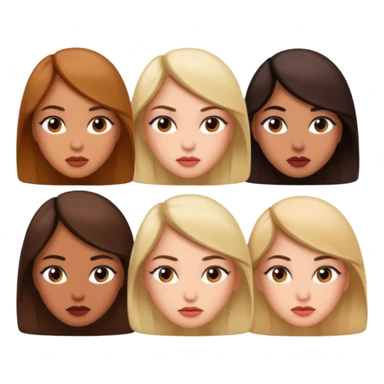 women giving side eye sticker