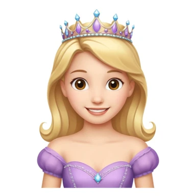 girls in a princess dress sticker