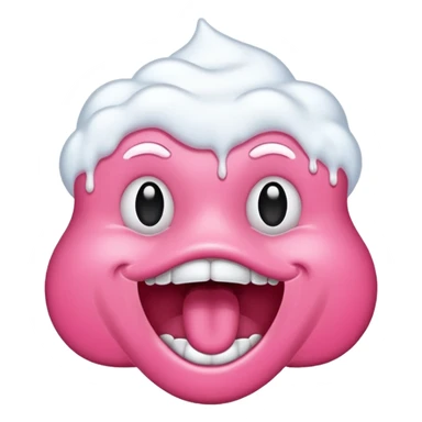 frothing mouth sticker