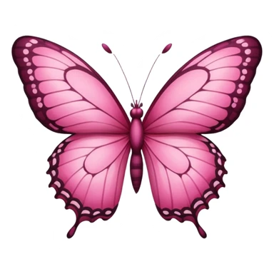 Dark pink butterfly sticker