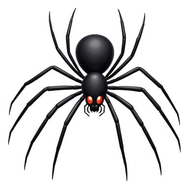 Black spider with 8 legs sticker