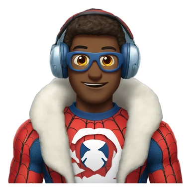 spider-man ear muffs sticker