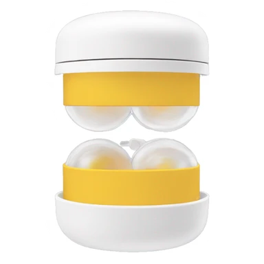 dual compartment screw-top prescription contact lens case sticker