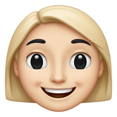 A smile face one side black on left on right white sticker