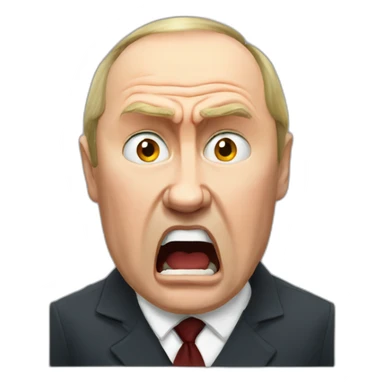 Angry putin sticker