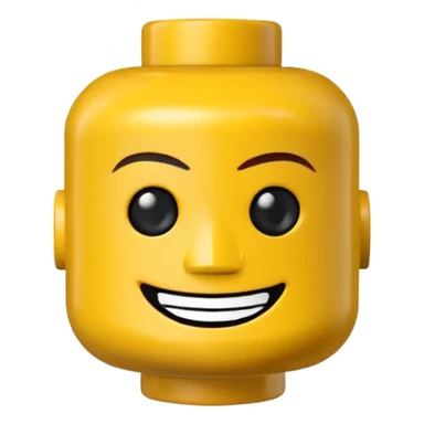 Lego man head sticker