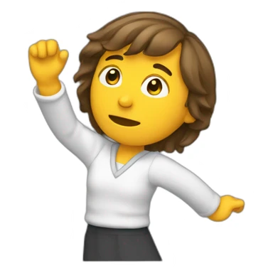 Une personne qui fait un dab sticker