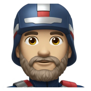 capitaine america realistic sticker