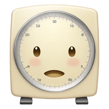Light cream body weight scale  sticker