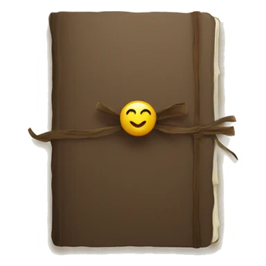 journal with bow sticker