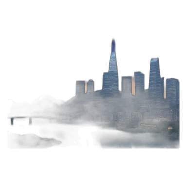 Seoul, Korea, Skyline sticker