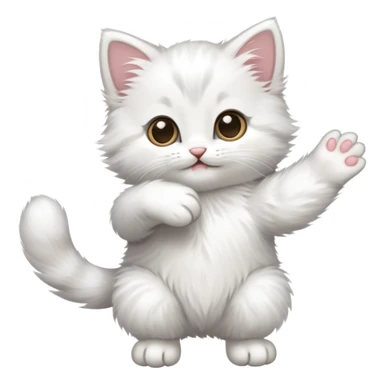 kitten reaching for hug  sticker