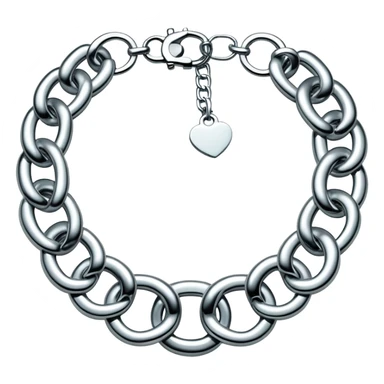 Y2K silver big chain Tiffany choker sticker