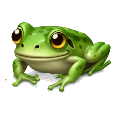 frog with cards sticker