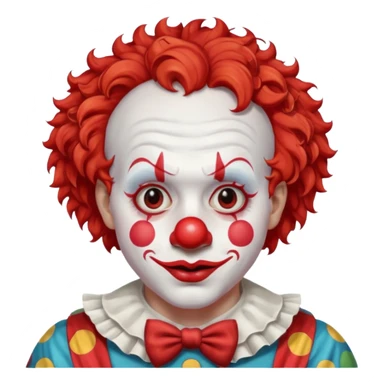 Harpo as a clown sticker